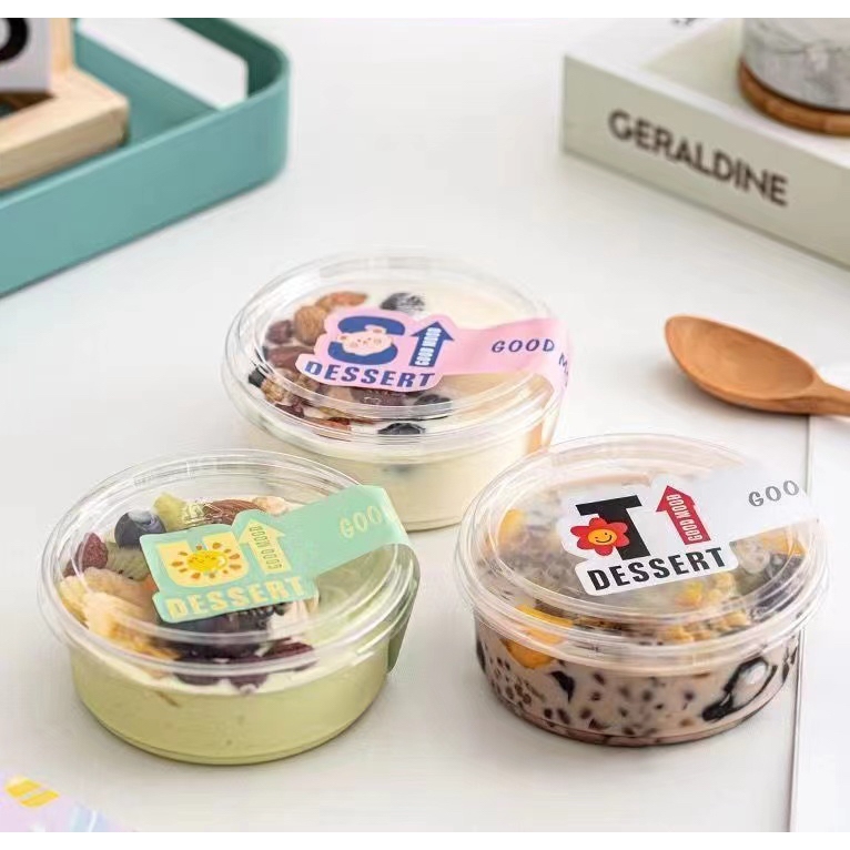 Jual SB19 10 SET PREMIUM KOREAN DESSERT CUP BULAT TIRAMISU SALAD CAKE