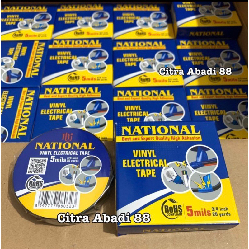 Jual Solasi Listrik National Hitam Solasi Kabel Nasional Electrical