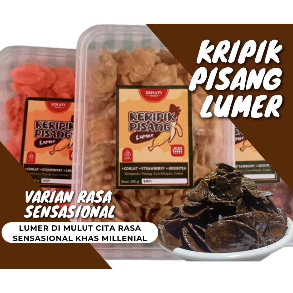 Jual Cemilan Pisang Coklat Lumer Kripik Pisang Crispy Aneka Rasa