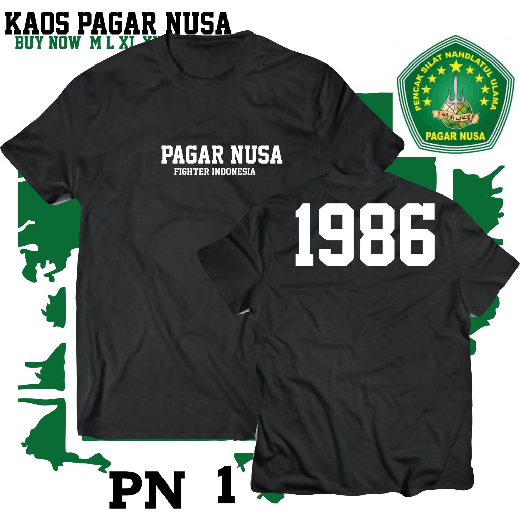 Jual Kaos PAGAR NUSA 1986 PSNU IPSI Fighter Silat Indonesia Shopee