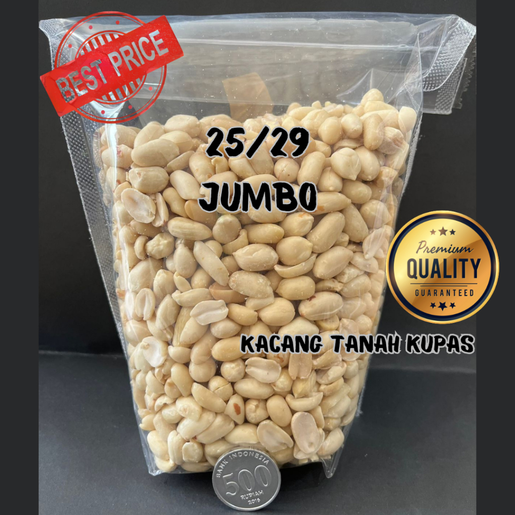 Jual Kacang Tanah Mentah Kupas Bersih Jumbo G Kg