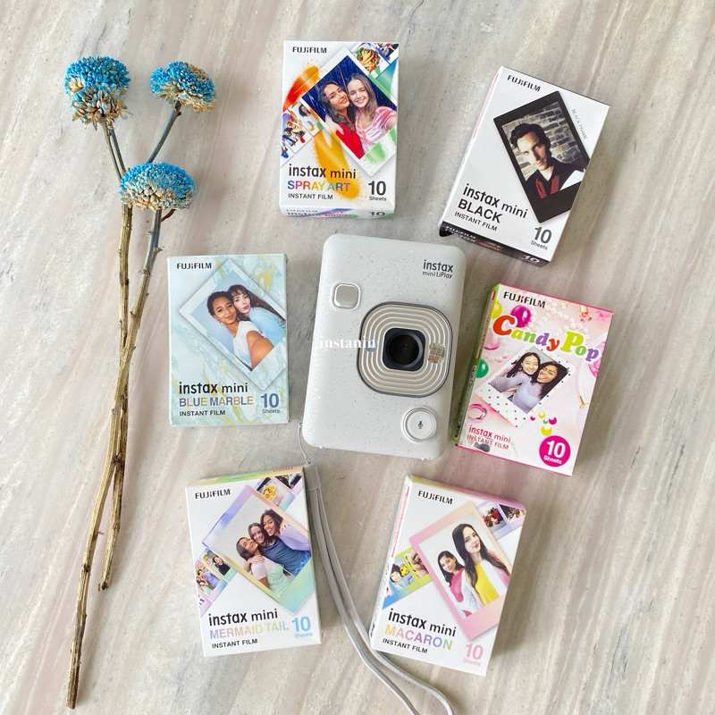 Jual Cetak Foto Polaroid Asli Instax Fujifilm Frame Motif Free