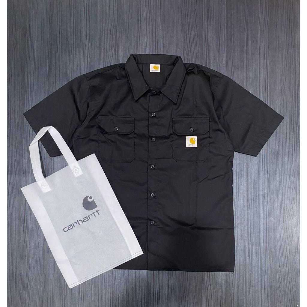 Jual Workshirt Kemeja Carhartt Hitam Kemeja Pria Lengan Pendek Shopee