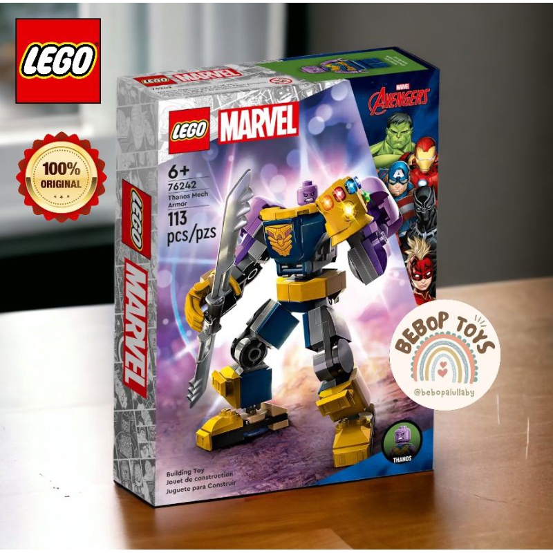 Jual LEGO MARVEL THANOS MECH ARMOR 76242 ORIGINAL LEGO ACTION FIGURE