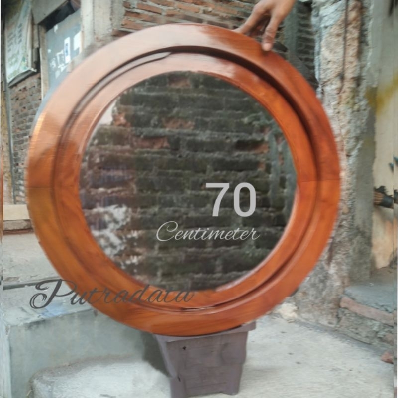 Jual KJB 70 Kusen Jendela Putar Minimalis Diameter 70 Cm Kayu Jati