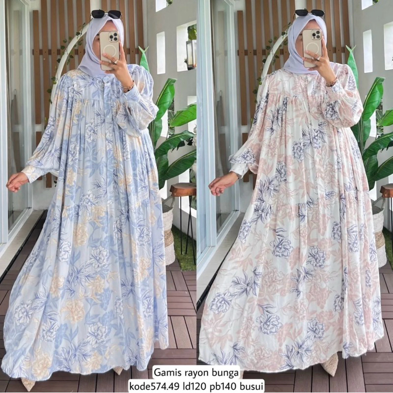 Jual Zelia Dress Gamis Muslim Wanita Size Jumbo XXL XXXXL Busui