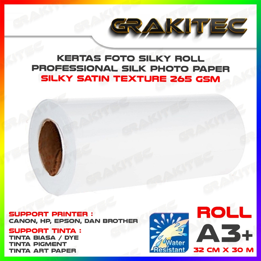 Jual Kertas Foto Roll A Silky Satin Pearl Gsm Ukuran Cm X