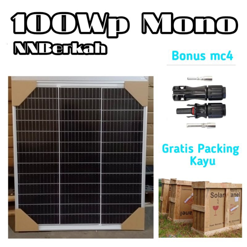 Jual Solar Panel Maysun 100Wp Mono Solar Cell Panel Surya Maysun