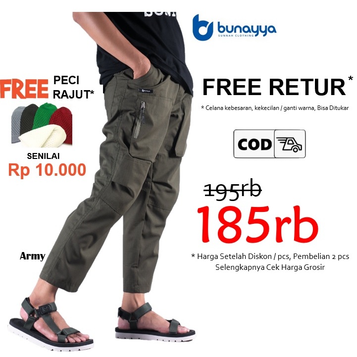 Jual Celana Sirwal Tactical Outdoor Cargo Tempur La Isbal Bunayya