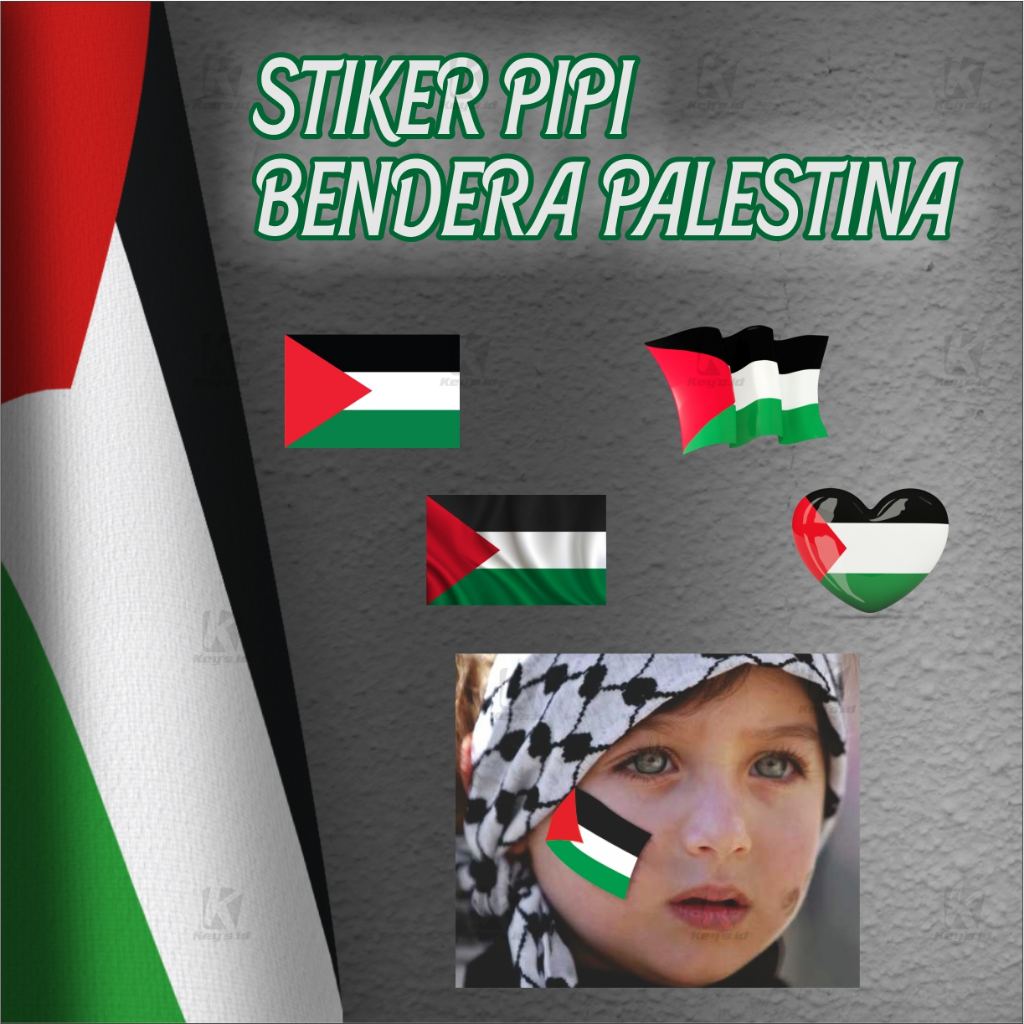 Jual Sticker Stiker Pipi Palestina Stiker Pipi Bendera Palestina