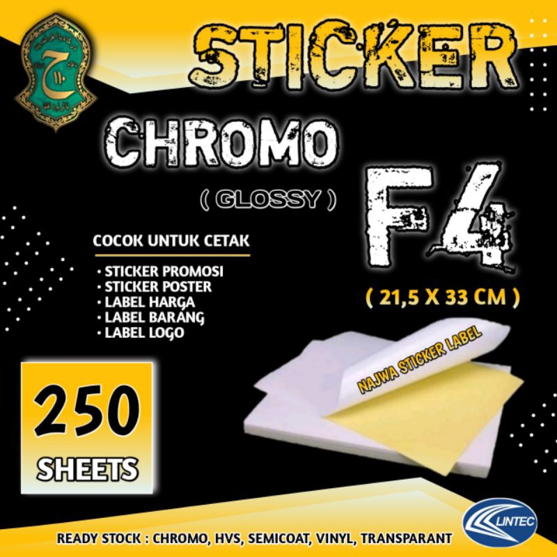 Jual STICKER KROMO GLOSY F4 ISI 250 LEMBAR TERMURAH Shopee Indonesia