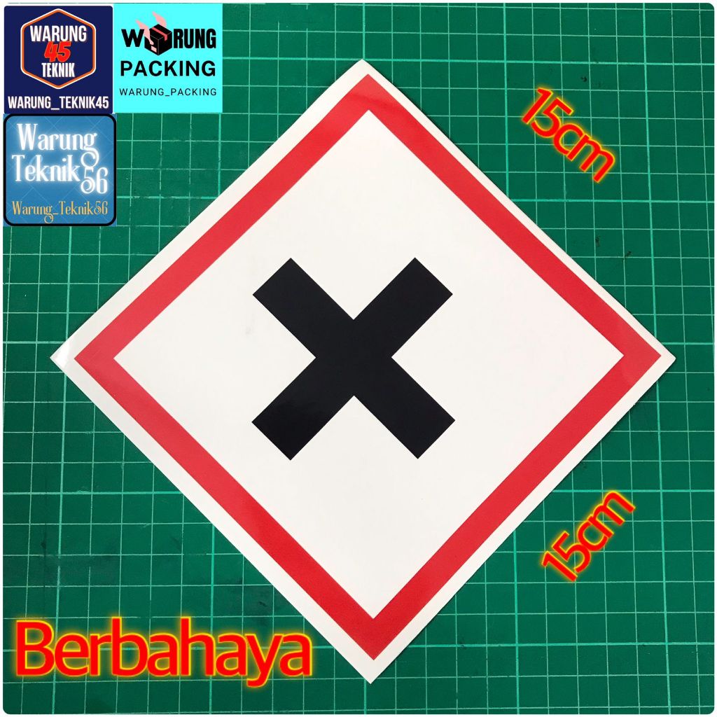 Jual Stiker Label Tanda Simbol Limbah B3 Stiker Bahan Berbahaya Beracun