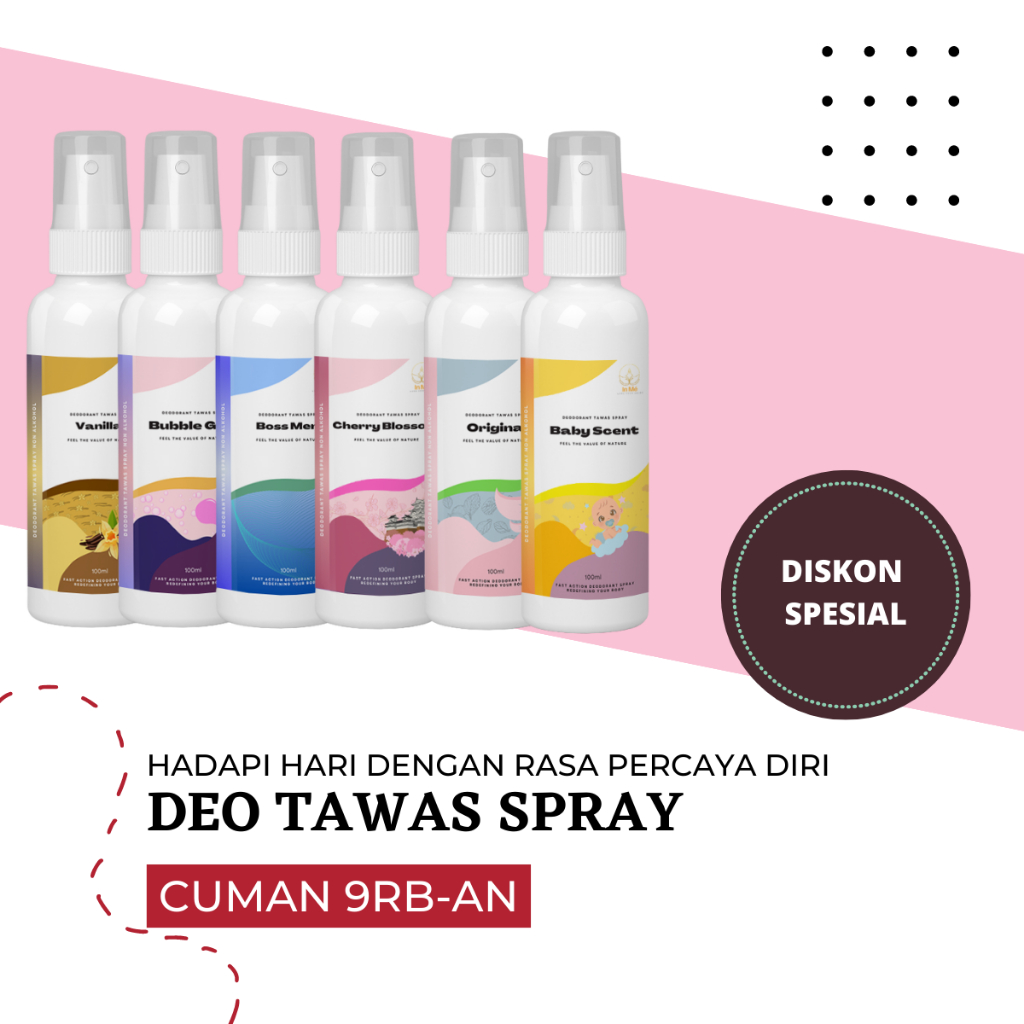 Jual Inme Ml Deo Spray Natural Deodorant Tawas Alami Atasi Keringat