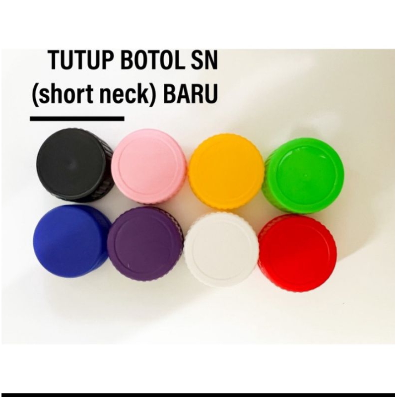 Jual Tutup Botol Plastik Sn Short Neck Almond Segel Isi Pcs