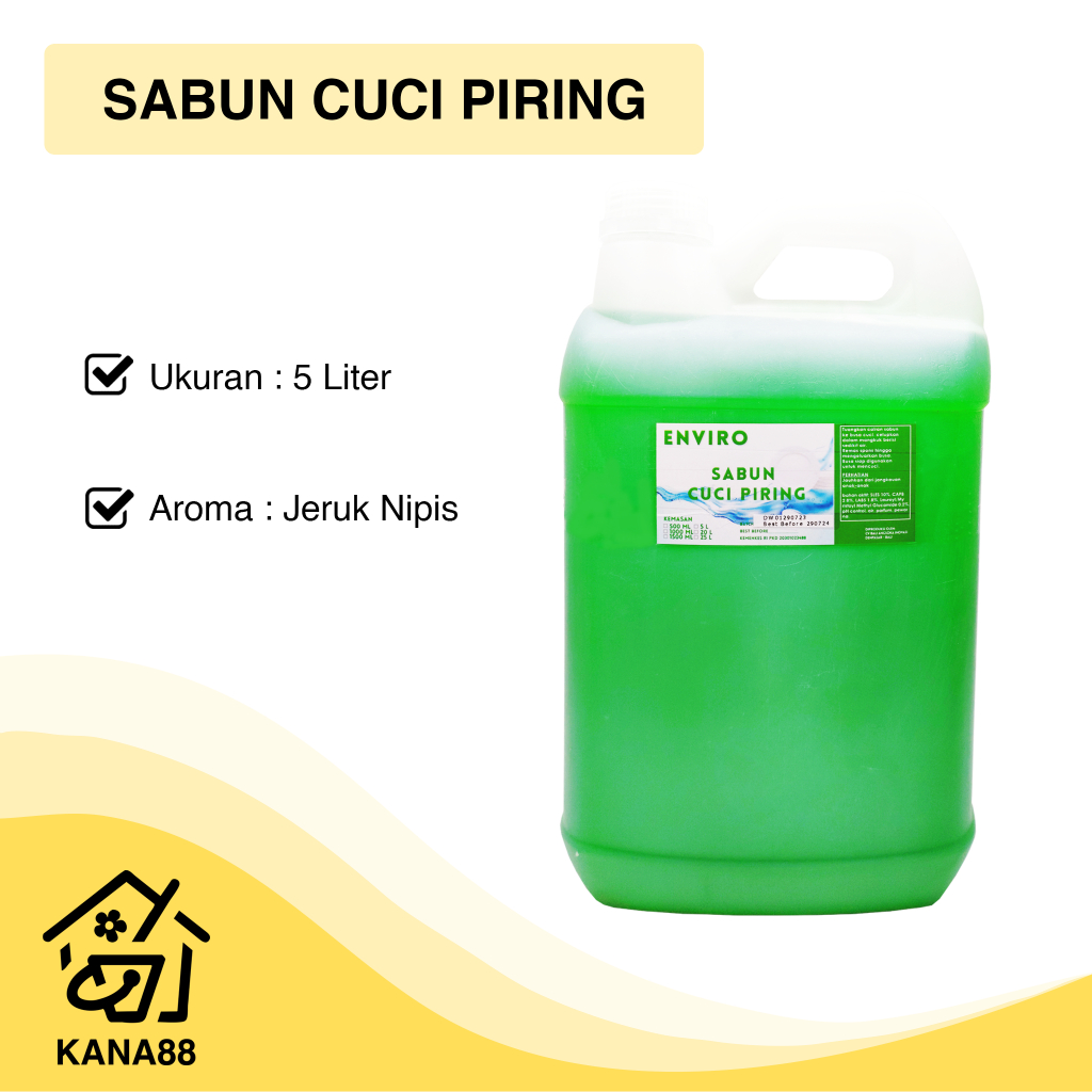 Jual Sabun Cuci Piring Enviro Jerigen Liter Jeruk Nipis Lime