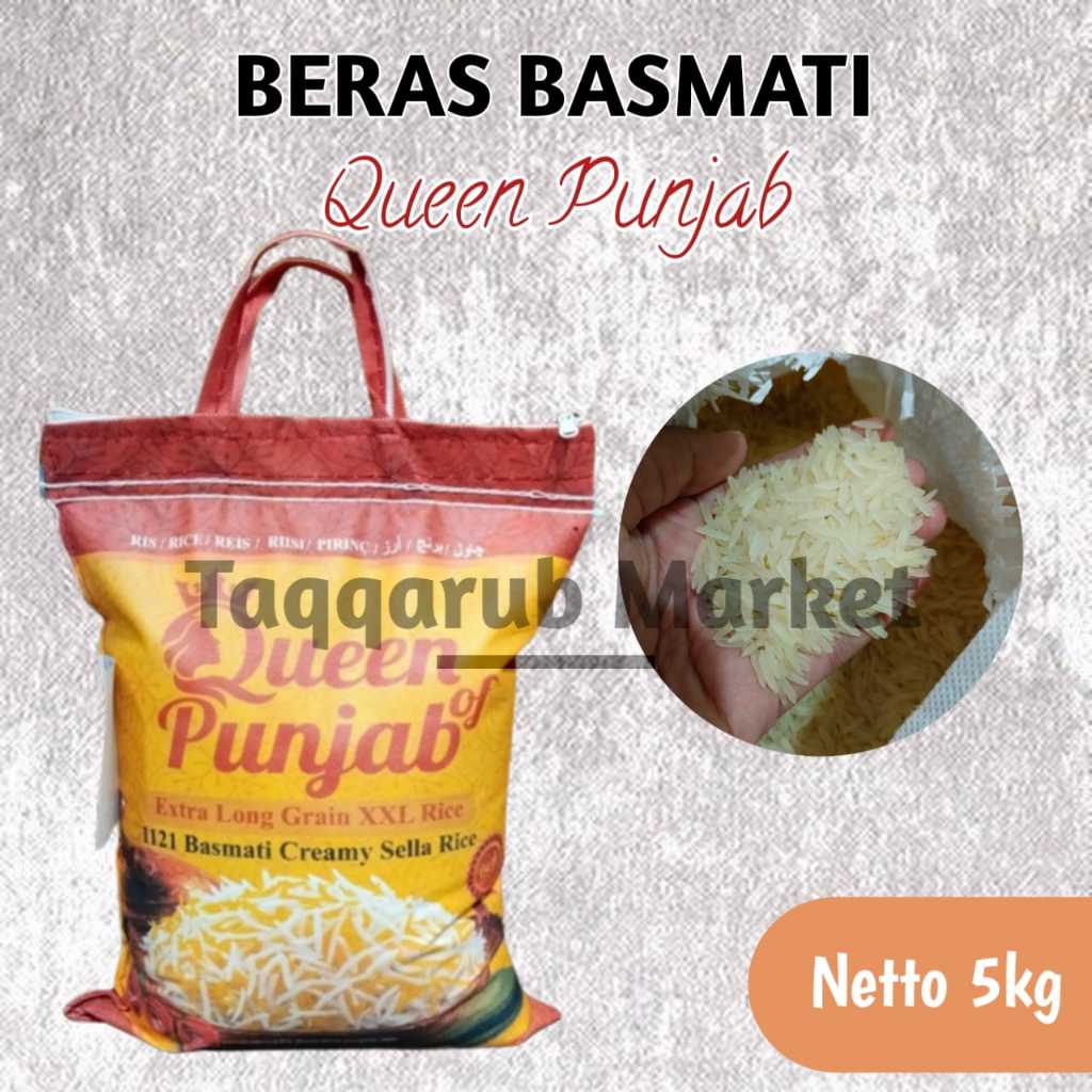 Jual Beras Basmati Punjab Queen 5kg Beras Basmati Queen Punjab 5kg