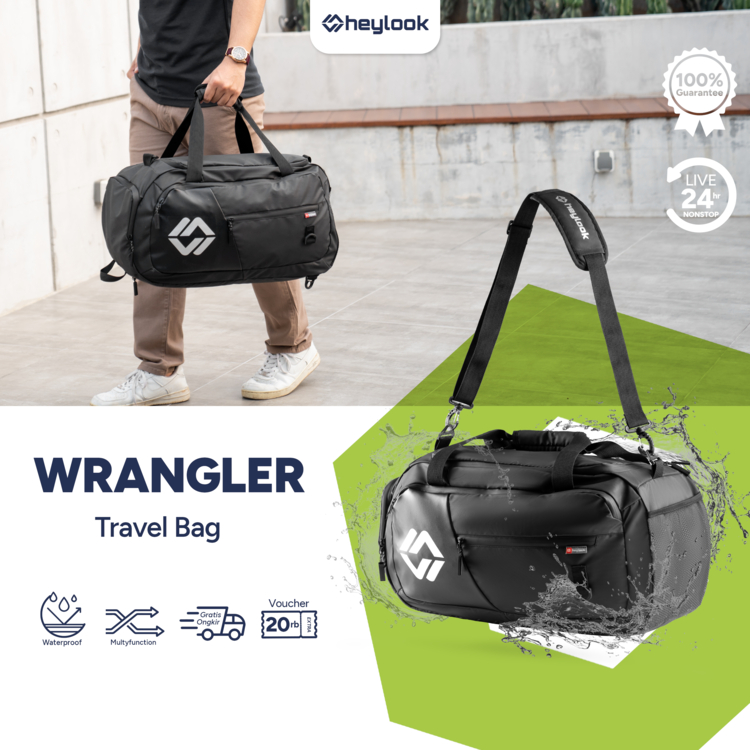 Jual Heylook Official Travelbag Pria Multyfungsi In Wrangler Tas