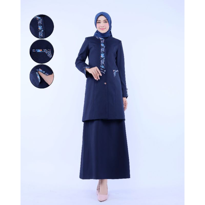 Jual Baju Dinas PDL Dongker Wanita Seragam TUNIK Pdh Biru Dongker Rok A