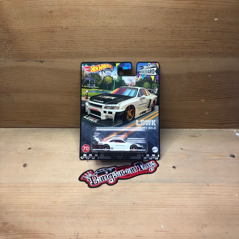 Jual Hot Wheels Premium LB ER34 Super Silhouette Nissan Skyline