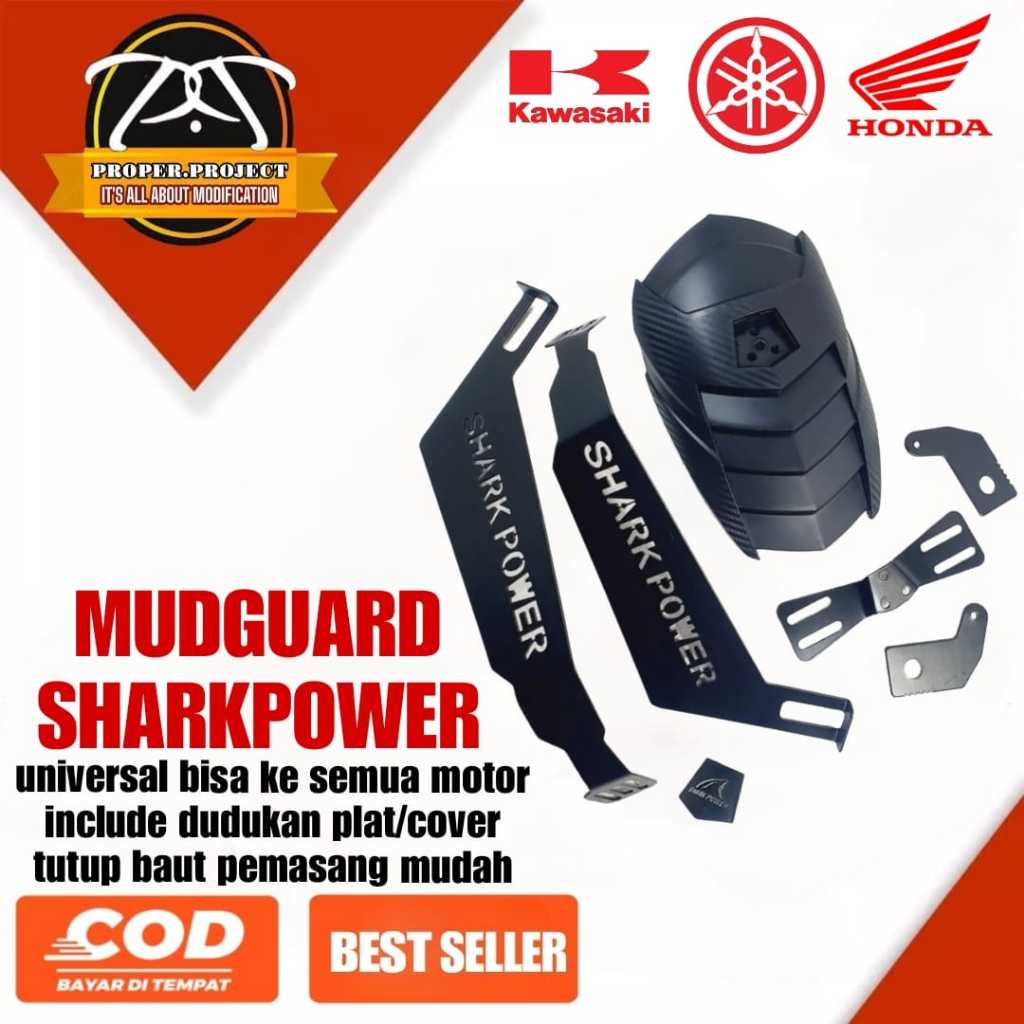 Jual Mudguard Shark Power Mudguard Spakbor Lumpur R Vva Mudguard Cbr