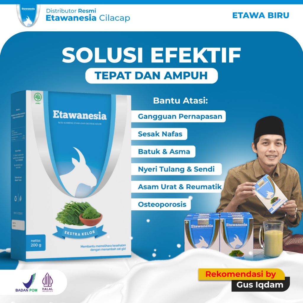 Jual Susu Kambing Etawanesia Etawa Biru Atasi Nyeri Sendi Tulang