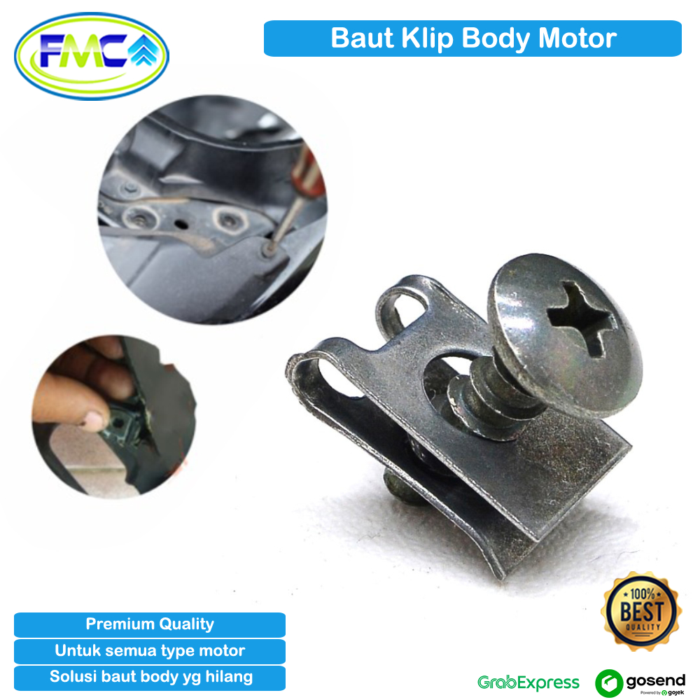 Jual Baut Batok Body Motor Baud Klip Pengencang Bodi Motor Yamaha Honda