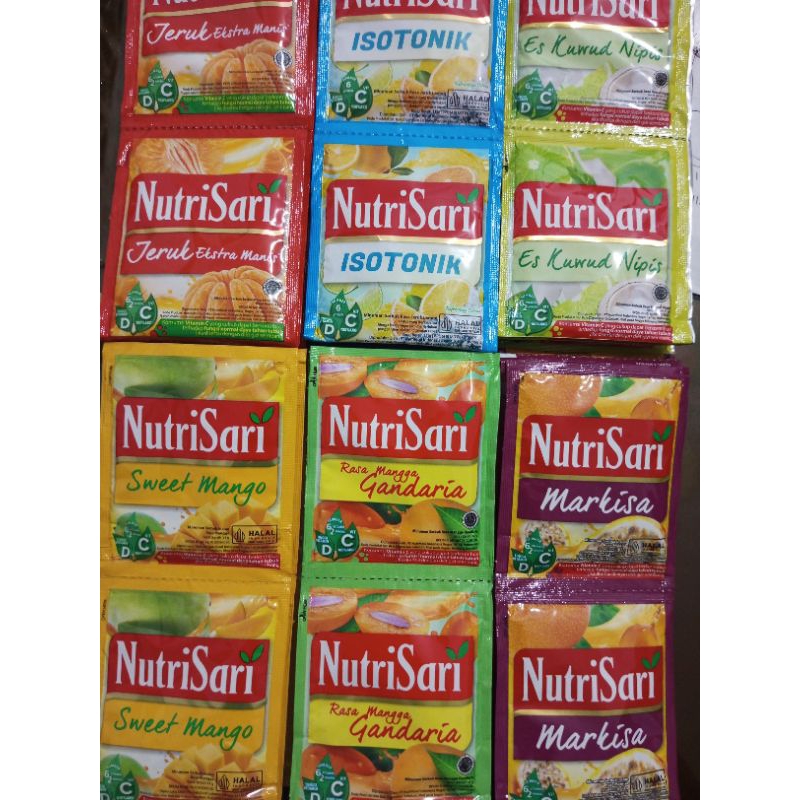 Jual Nutrisari All Variant Rasa Rentengan Isi Sachet Shopee Indonesia