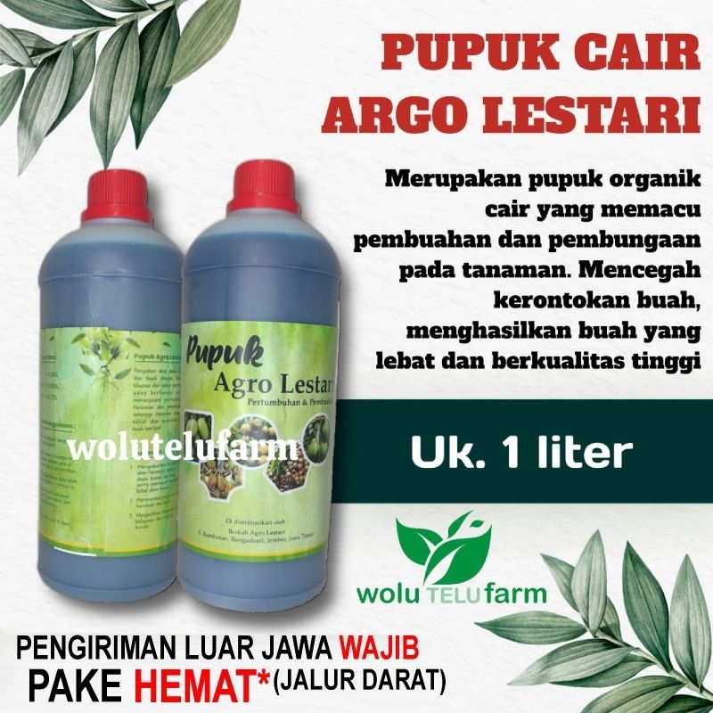 Jual Pupuk Agro Lestari Pupuk Penyubur Pelebat Buah Uk Liter