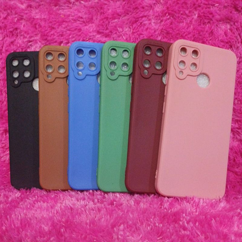 Jual Softcase Casing REALME C15 Case Silikon Macaron Pro Camera Bahan