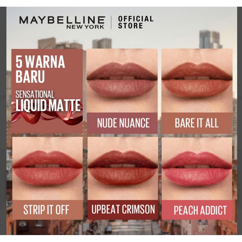 Jual Maybelline Sensational Liquid Matte Sachet Original Shopee