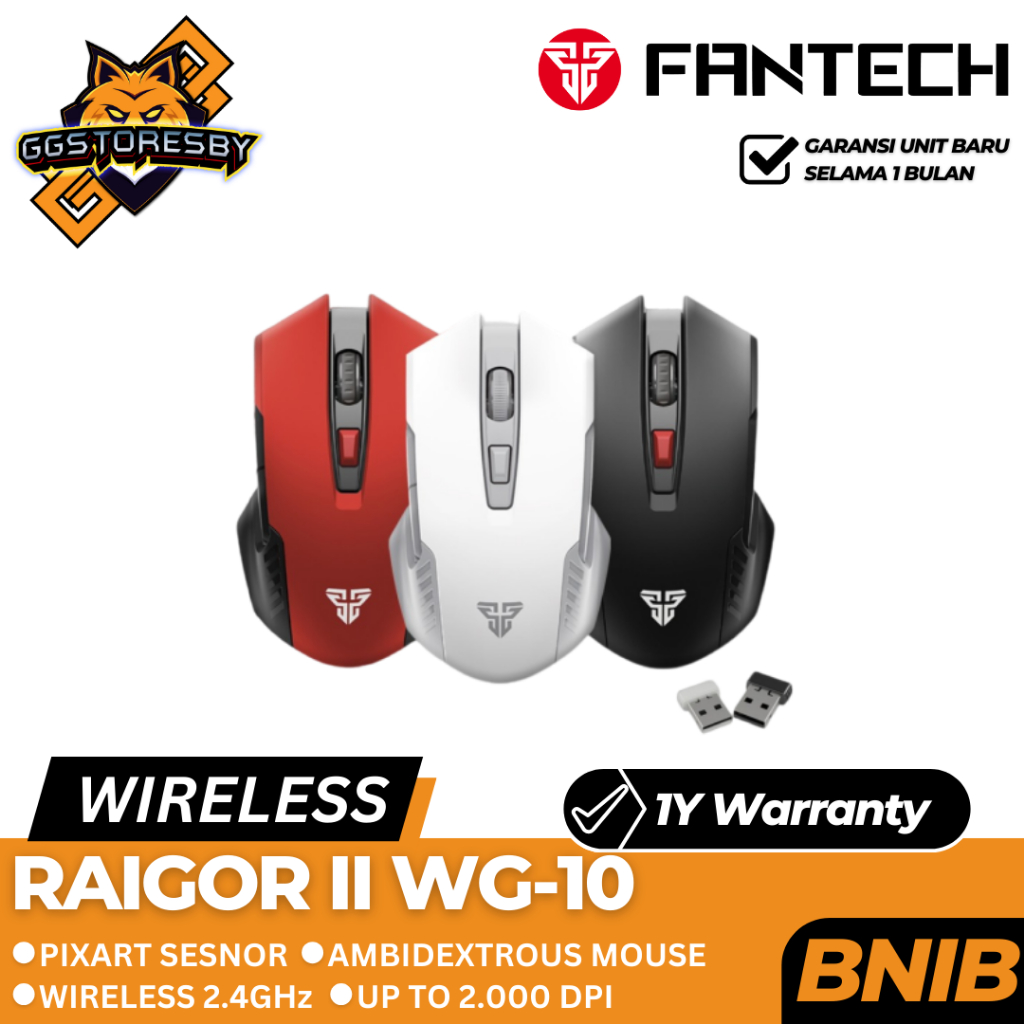 Jual FANTECH RAIGOR II WG10 WIRELESS Gaming Mouse Shopee Indonesia