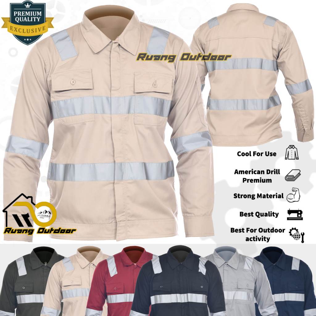 Jual Safety Wearpack Zipper Kemeja Safety Baju Wearpack K Resleting