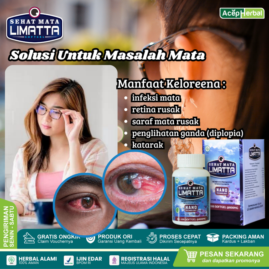 Jual Obat Mata Katarak Mata Buram Mata Berkabut Glaukoma Ulkus