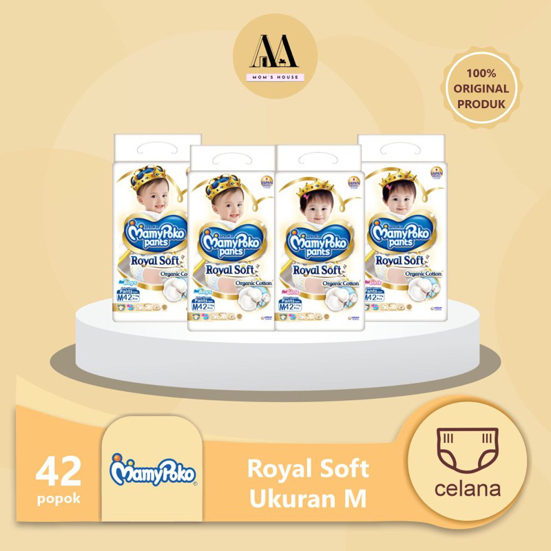 Jual MAMYPOKO PANTS ROYAL SOFT ORGANIC COTTON M42 XL30 Pack Shopee