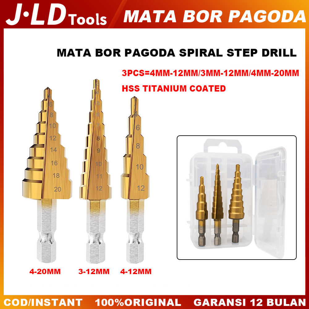 Jual Jld Mata Bor Pagoda Hss Mata Bor Step Bor Spiral Hss Steel