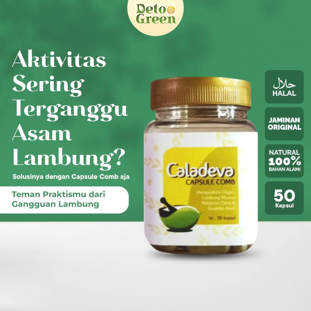 Jual Caladeva Capsule Comb Obat Asam Lambung Maag Anxiety Kembung