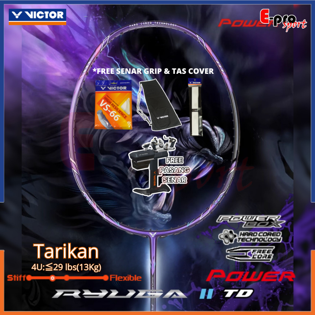 Jual New Raket Badminton Victor Thruster K Ryuga Ii Td J Tk Ryuga Tk