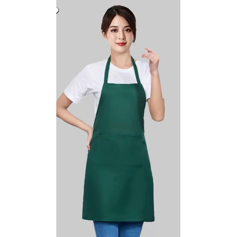 Jual Apron Barista Celemek Masak Pria Wanita Chef Pelayan Cafe Waiter