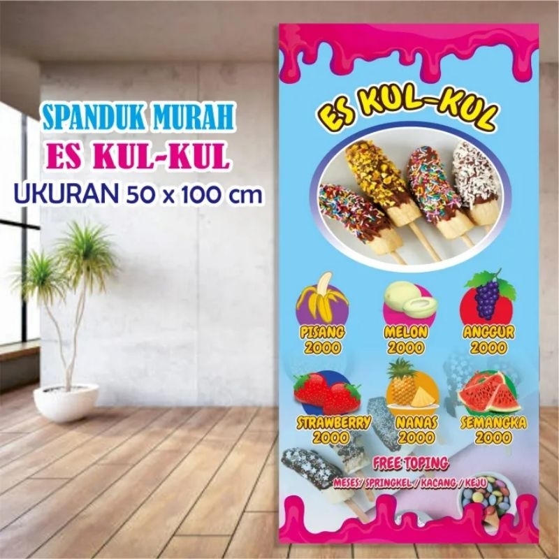 Jual Spanduk Es Kul Kul Banner Es Kul Kul Viral Shopee Indonesia