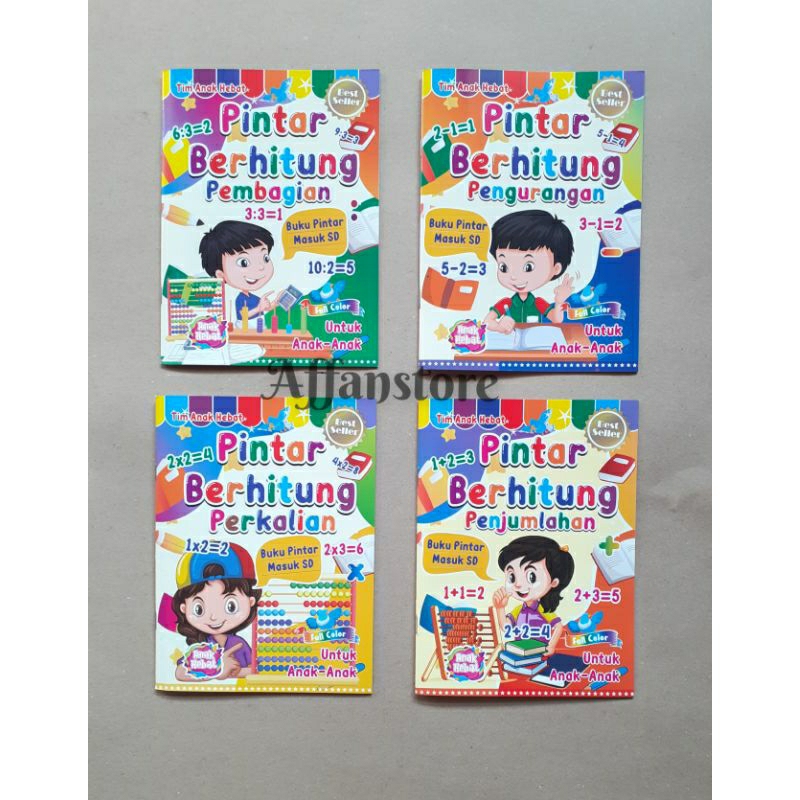 Jual Buku Pintar Berhitung Penjumlahan Pengurangan Perkalian Pembagian