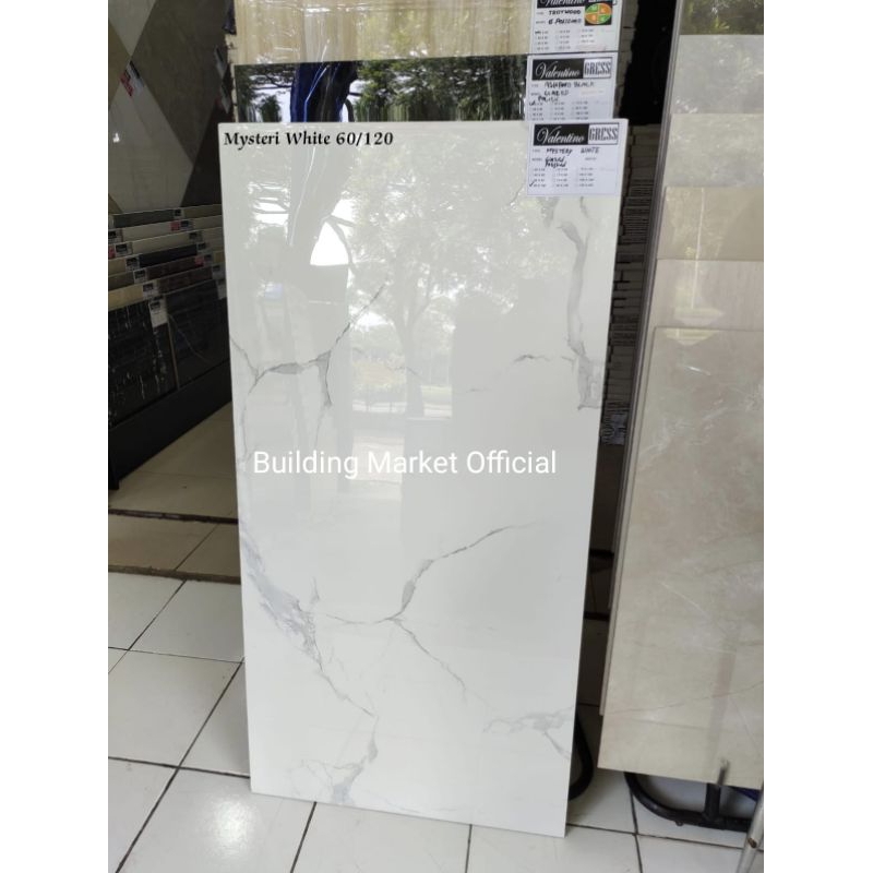 Jual Granite Lantai 60x120 MYSTERY WHITE GLOSSY VALENTINO GRESS