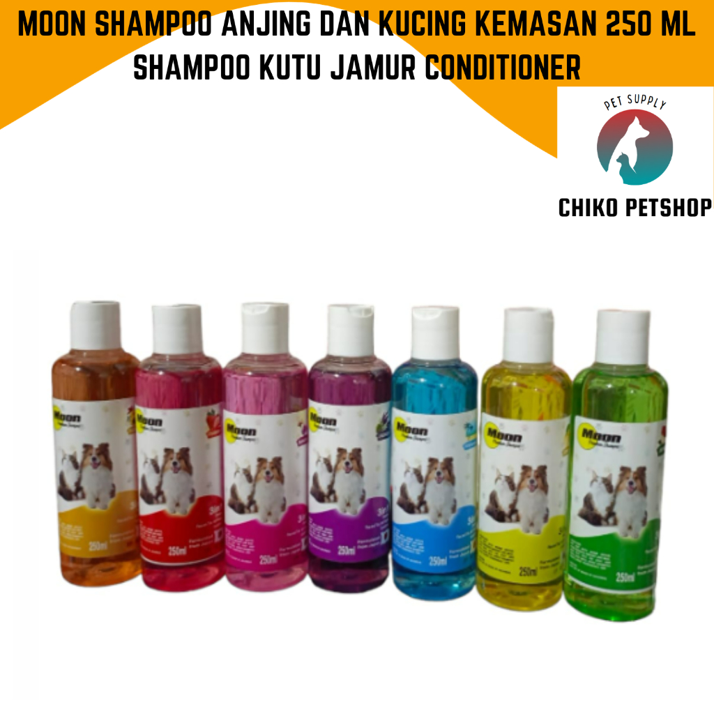 Jual Shampoo Kutu Jamur Kucing Anjing Moon Conditioner Kemasan Ml