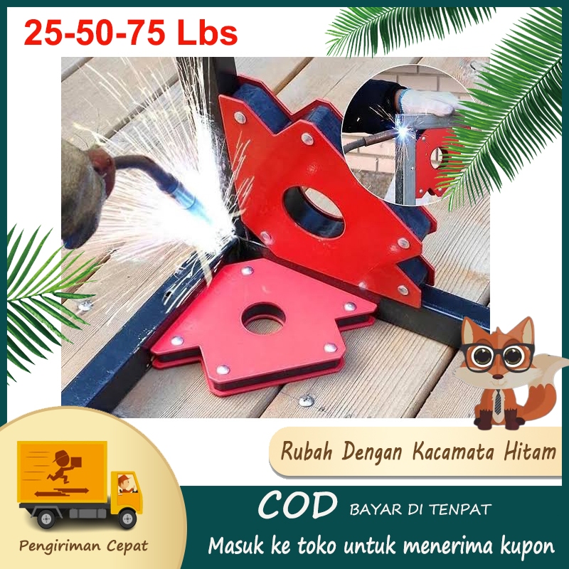 Jual 25 50 75 Lbs 4 Inch Siku Magnet Mini Set Untuk Las Siku Las Arrow