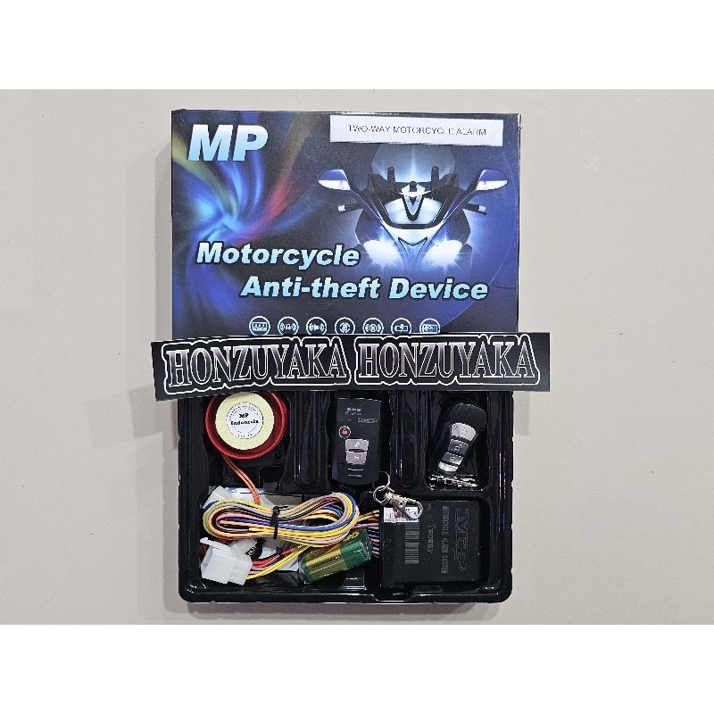 Jual Alarm Motor MP TWO Way Injeksi Hazard Baterai Backup Shopee