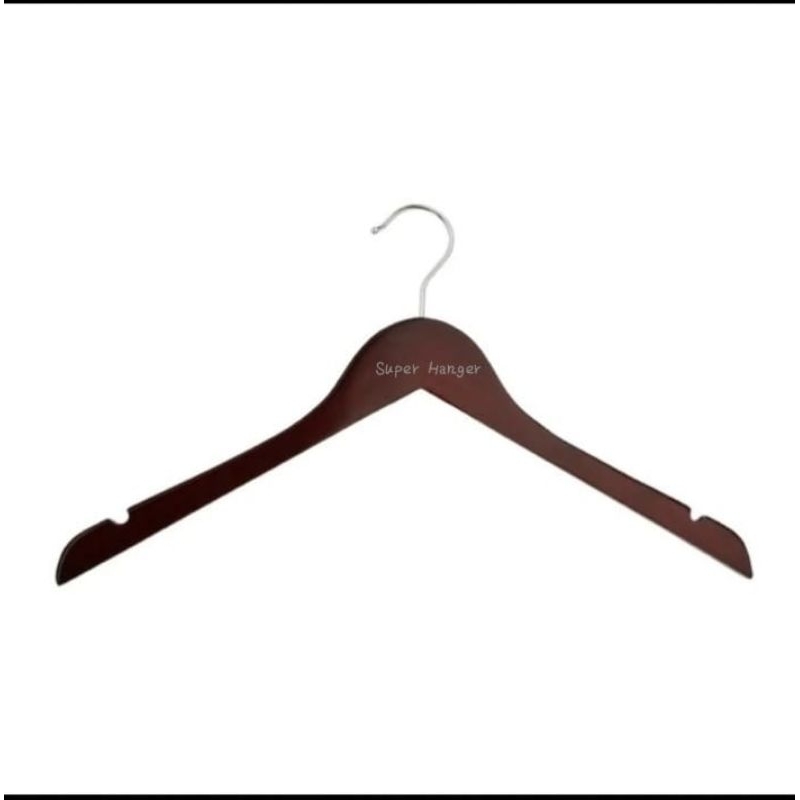 Jual Hanger Kayu Gantungan Baju Kayu Hanger Kayu Dewasa Premium Per