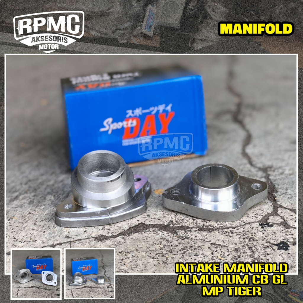 Jual Intake Manifold Tiger Gl Megapro Cb Teflon Almunium Intek Manipol