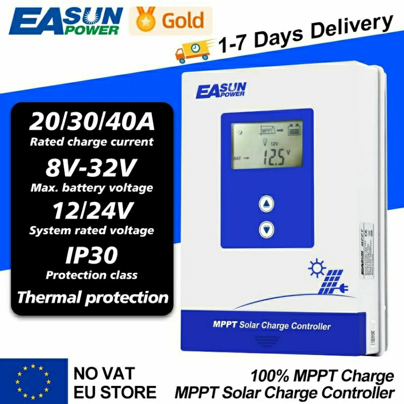 Jual Mppt Easun Power A A A V Solar Charge Controller Panel