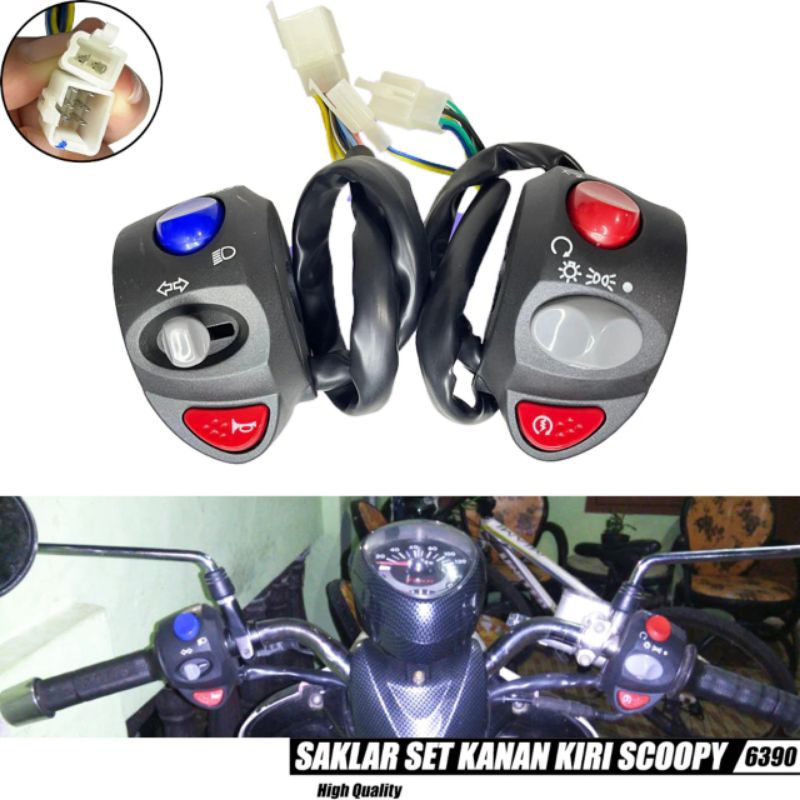 Jual Saklar Set Kanan Kiri Domino Model Scoopy Vietnam Universal Semua