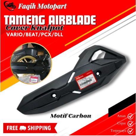 Jual Tameng Cover Knalpot Airblade Carbon Original Honda Vietnam Pnp