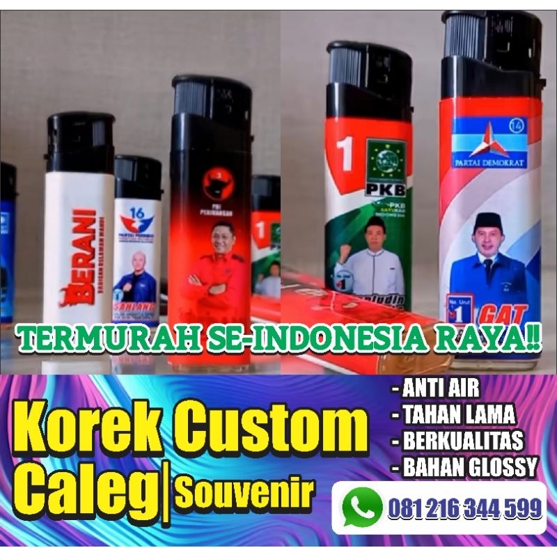 Jual Termurah Korek Caleg Souvenir Caleg Custom Shopee Indonesia